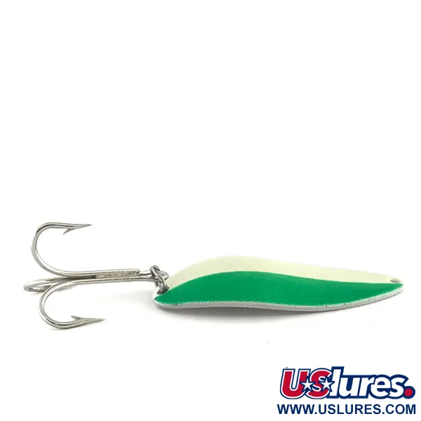 Seneca Little Cleo (Hula Girl, світиться в темряві), зелений/білий/нікель, 21 г, блесна коливалка (колебалка) #8684