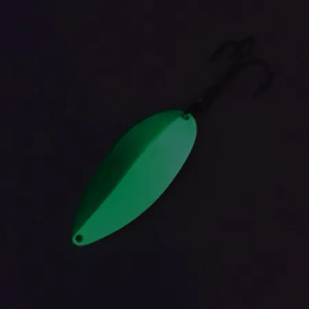 Seneca Little Cleo (Hula Girl, світиться в темряві), зелений/білий/нікель, 21 г, блесна коливалка (колебалка) #8684