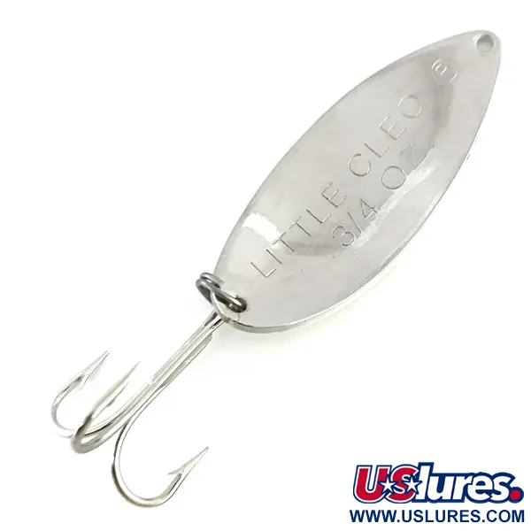  Acme Little Cleo (світиться в темряві), білий/червоний/нікель, 21 г, блесна коливалка (колебалка) #8689