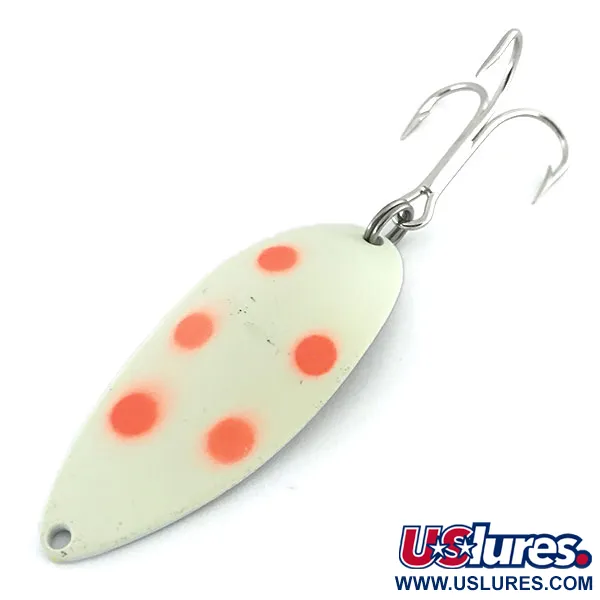  Acme Little Cleo (світиться в темряві), білий/червоний/нікель, 21 г, блесна коливалка (колебалка) #8689