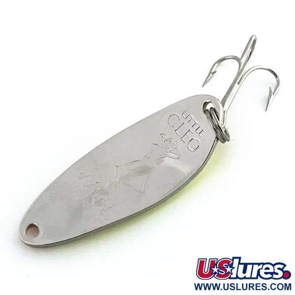 Seneca Little Cleo (Hula Girl, UV - світиться в ультрафіолеті), жовтий/помаранчевий/нікель, 10 г, блесна коливалка (колебалка) #8697