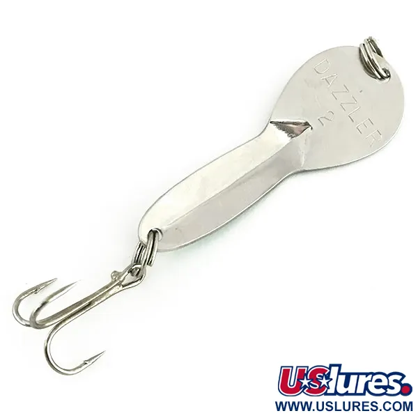 Acme Dazzler #2, карбований нікель/зелений, 7 г, блесна коливалка (колебалка) #8700