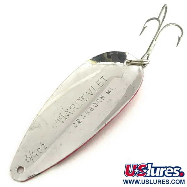 Eppinger Dardevle Dardevlet, червоний/білий/нікель, 21 г, блесна коливалка (колебалка) #8708