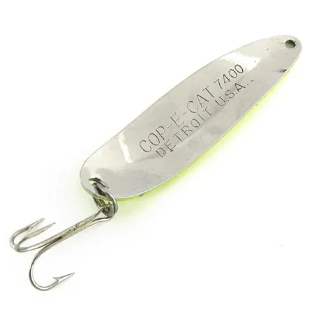 Eppinger Dardevle Cop-E-Cat 7400 UV (світиться в ультрафіолеті), жовтий/нікель, 14 г, блесна коливалка (колебалка) #8721