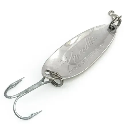 Luhr Jensen Lil' Kroc (Krocodile Stubby), нікель/зелений, 9 г, блесна коливалка (колебалка) #8735