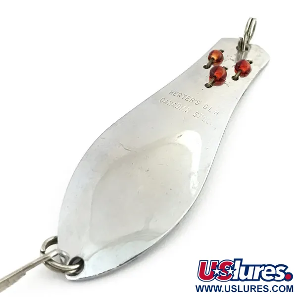 Herter's Canadian Spoon, нікель/червоні очі, 10 г, блесна коливалка (колебалка) #8747