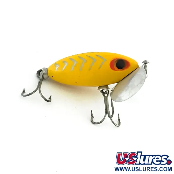  Fred Arbogast Jitterbug, жовтий, 7 г, воблер #8755
