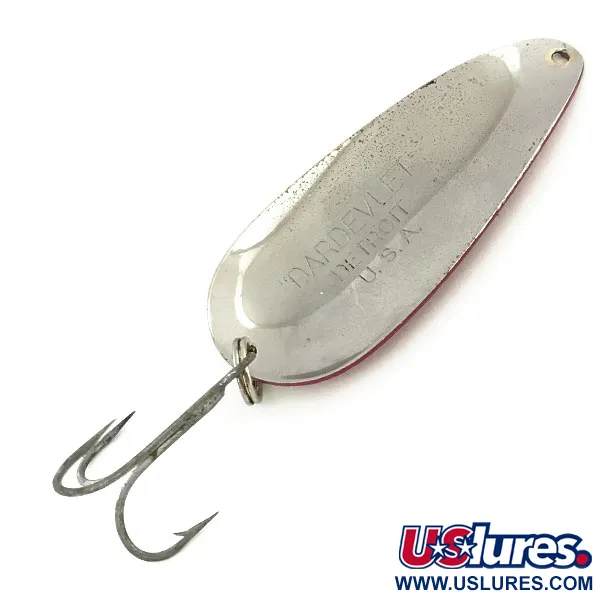 Eppinger Dardevle Dardevlet, червоний/білий/нікель, 21 г, блесна коливалка (колебалка) #8764