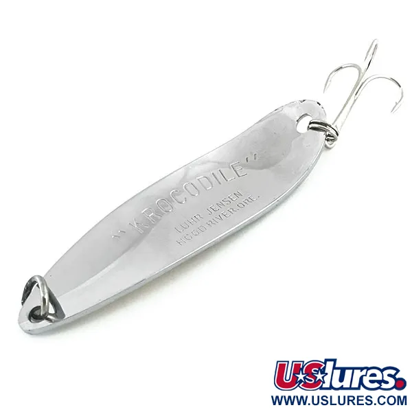 Luhr Jensen Krocodile DIE #5, нікель/золота голограма, 28 г, блесна коливалка (колебалка) #8766