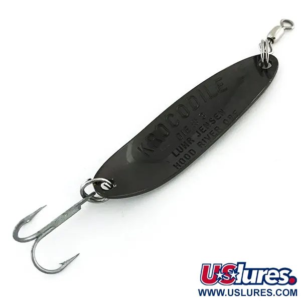 Luhr Jensen Krocodile DIE #3, чорний, 10 г, блесна коливалка (колебалка) #8775