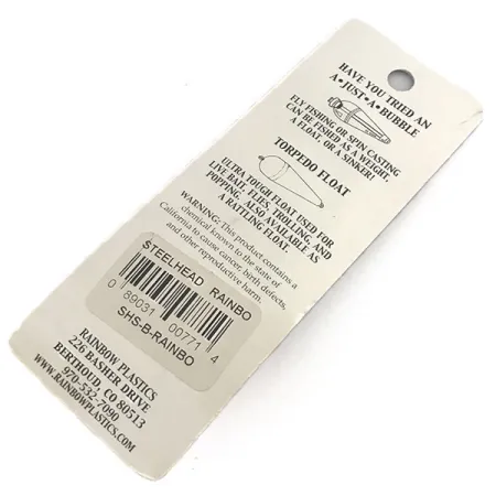 Rainbow Plastics Steelhead UV (світиться в ультрафіолеті), райдужний, 14 г, блесна коливалка (колебалка) #8781