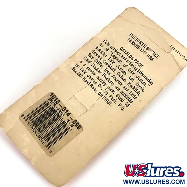 Luhr Jensen Little Jewel, Карбована латунь/червоний, 7 г, блесна коливалка (колебалка) #8789