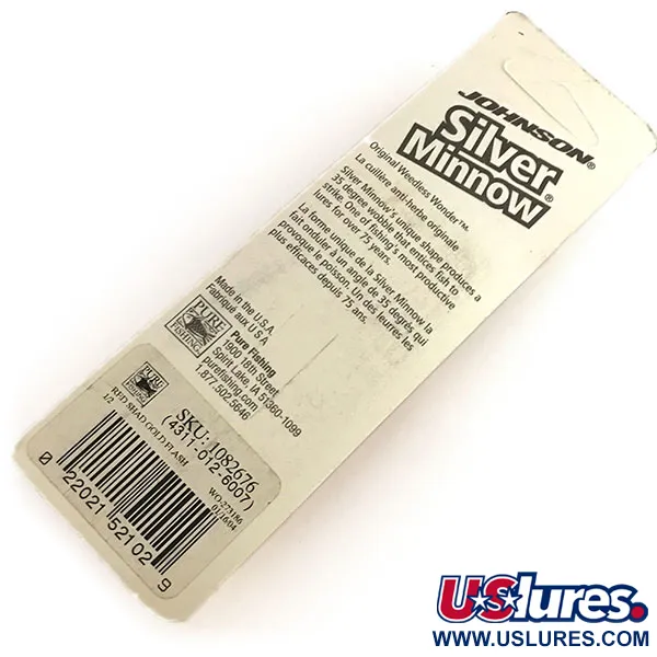  Незачіпляйка Johnson Silver Minnow, червоний/чорний/золото, 14 г, блесна коливалка (колебалка) #8790