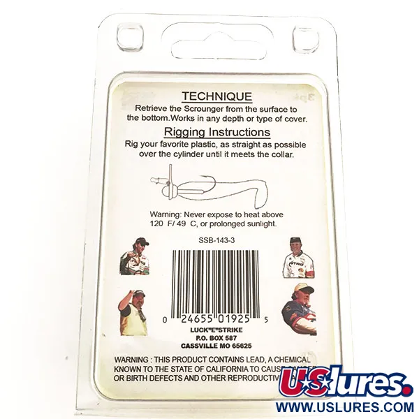 Luck E Strike Luck "E" Strike Scrounger Original джиг-головки, , 7 г, до рибалки #8806