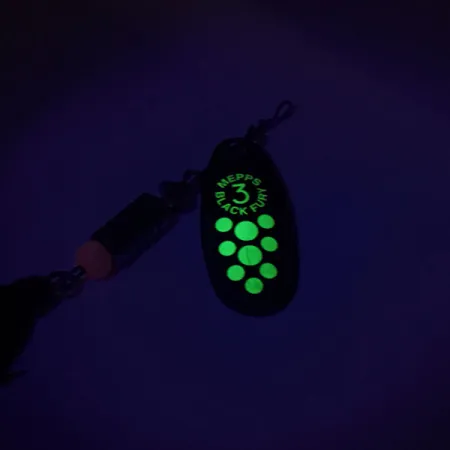 Mepps Black Fury 3 Dressed, чорний/шартрез, 7,3 г, блешня оберталка (вертушка) #8815