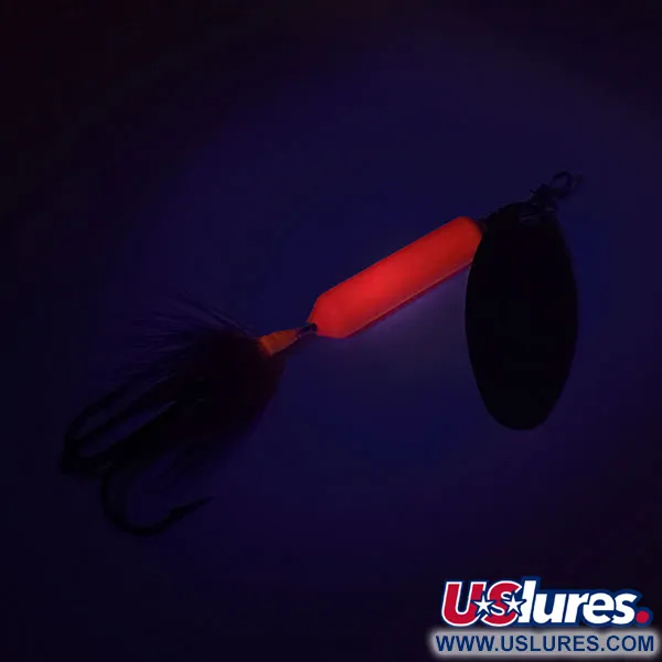 Yakima Bait Worden’s Original Rooster Tail UV (світиться в ультрафіолеті), неоновий помаранчевий UV - світиться в ультрафіолеті, 7 г, блешня оберталка (вертушка) #8819