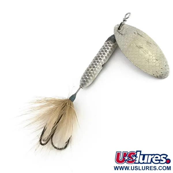 Yakima Bait Worden’s Original Rooster Tail 5, сірий, 12 г, блешня оберталка (вертушка) #8824