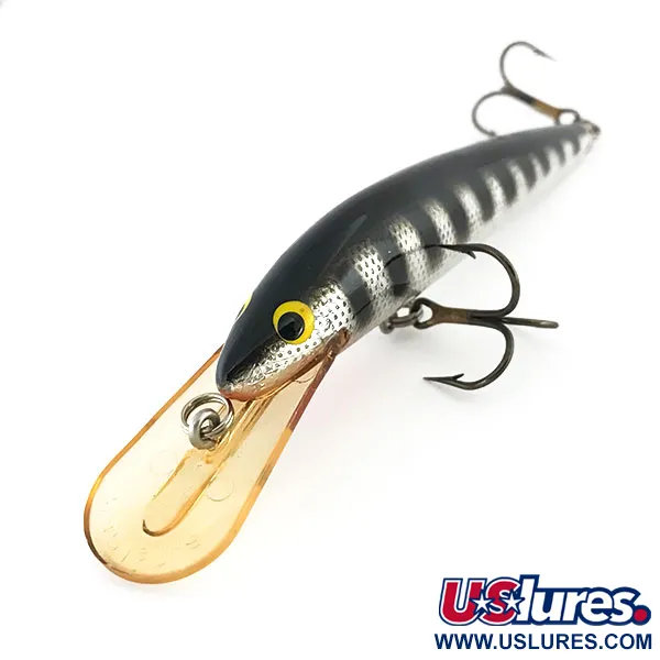  Bagley's Diving Bang-O-LureBagley's Diving Bang-O-Lure, срібло/чорний, 12,5 г, воблер #8828