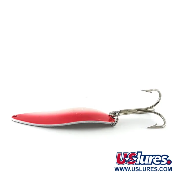 Seneca Little Cleo (Hula Girl), білий перламутр/червоний, 21 г, блесна коливалка (колебалка) #8843