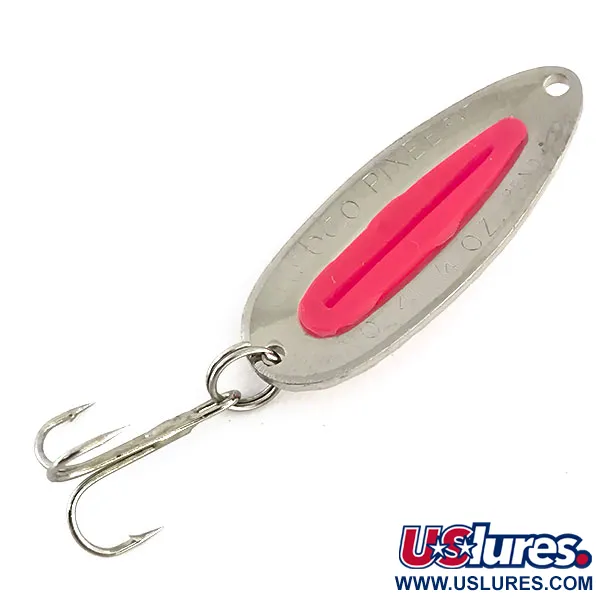 Nebco Pixee, карбований нікель/рожевий, 7 г, блесна коливалка (колебалка) #8874