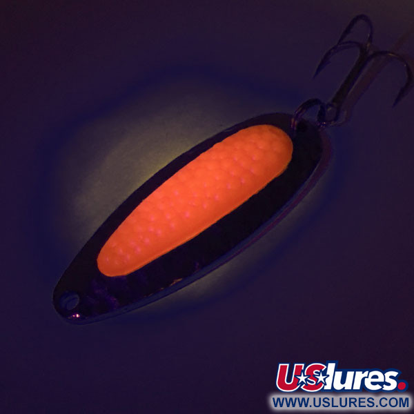  Blue Fox Pixee UV (світиться в ультрафіолеті), карбований нікель/рожевий, 14 г, блесна коливалка (колебалка) #8875