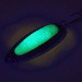  Blue Fox Pixee UV (світиться в ультрафіолеті), карбований нікель/зелений, 14 г, блесна коливалка (колебалка) #8876