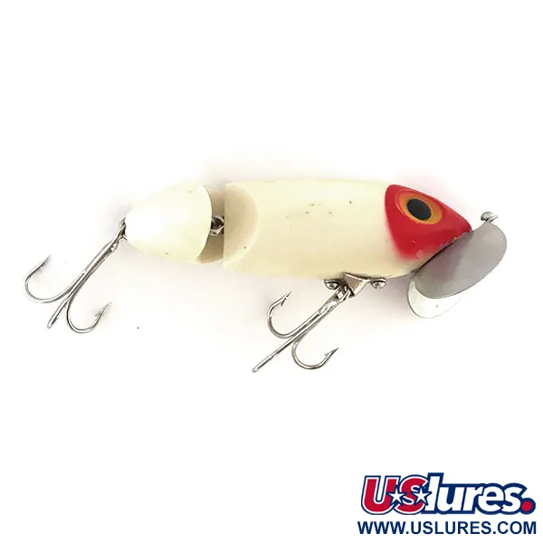  Fred Arbogast Jitterbug, червоний/білий, 14 г, воблер #8911