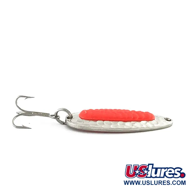  Blue Fox Pixee UV (світиться в ультрафіолеті), карбований нікель/червоний, 7 г, блесна коливалка (колебалка) #8919