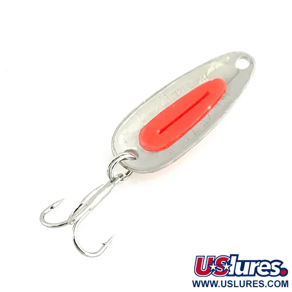 Blue Fox Pixee UV (світиться в ультрафіолеті), карбований нікель/рожевий, 4,5 г, блесна коливалка (колебалка) #8920