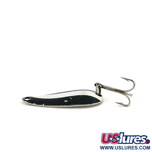 Worth Chippewa Steel Spoon, чорний/білий/нікель, 5 г, блесна коливалка (колебалка) #8922