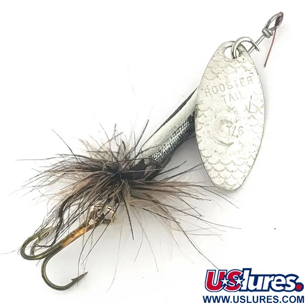 Yakima Bait Worden’s Original Rooster Tail, срібло, 4,7 г, блешня оберталка (вертушка) #8933
