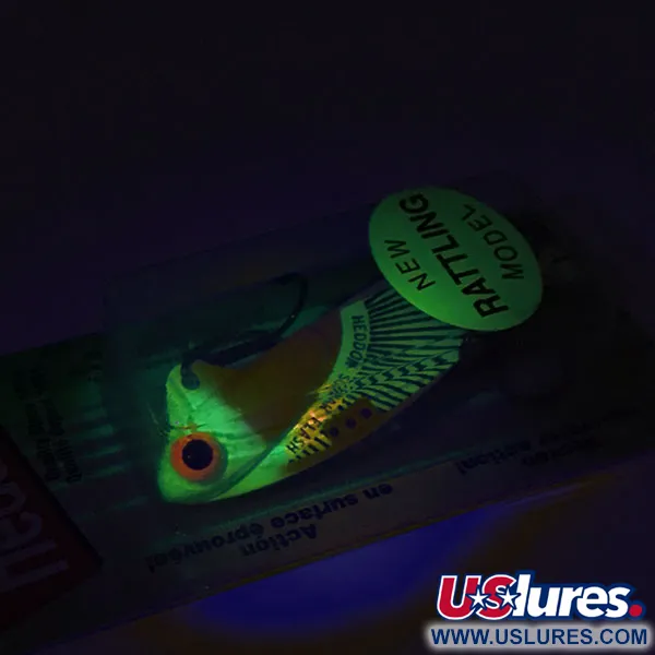  Heddon Rattling Sonar Flash 433F UV (світиться в ультрафіолеті), Chartreuse, 14 г, до рибалки #8948