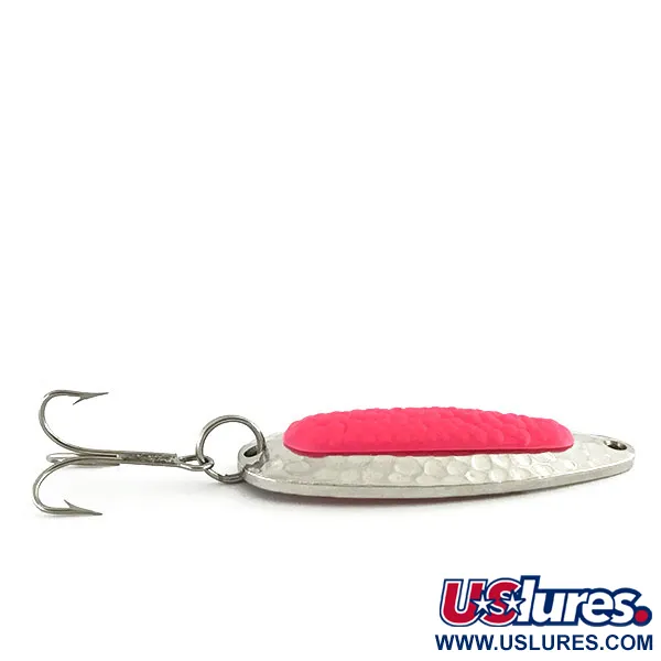  Blue Fox Pixee UV (світиться в ультрафіолеті), карбований нікель/рожевий, 14 г, блесна коливалка (колебалка) #8951