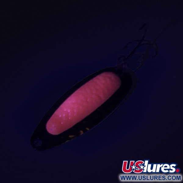  Blue Fox Pixee UV (світиться в ультрафіолеті), карбований нікель/рожевий, 14 г, блесна коливалка (колебалка) #8951