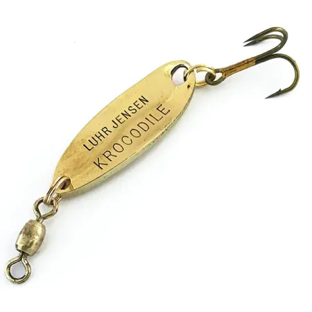 Luhr Jensen Krocodile, Карбоване золото/помаранчевий, 7 г, блесна коливалка (колебалка) #8961