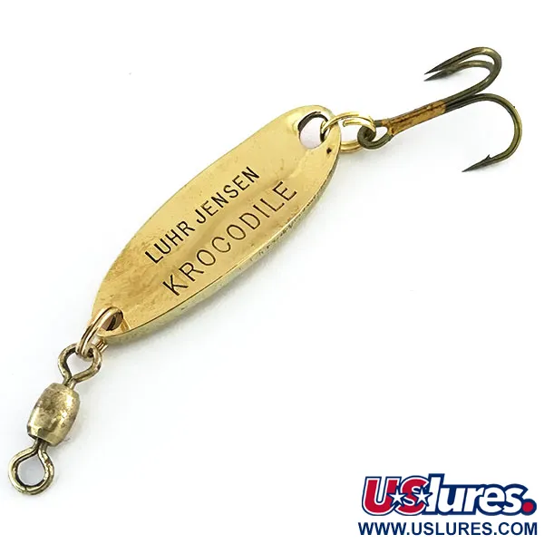 Luhr Jensen Krocodile, Карбоване золото/помаранчевий, 7 г, блесна коливалка (колебалка) #8961