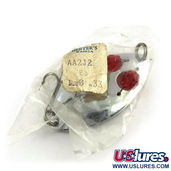  Herter's Glass eye spoon, нікель/червоний, 11 г, блесна коливалка (колебалка) #8987