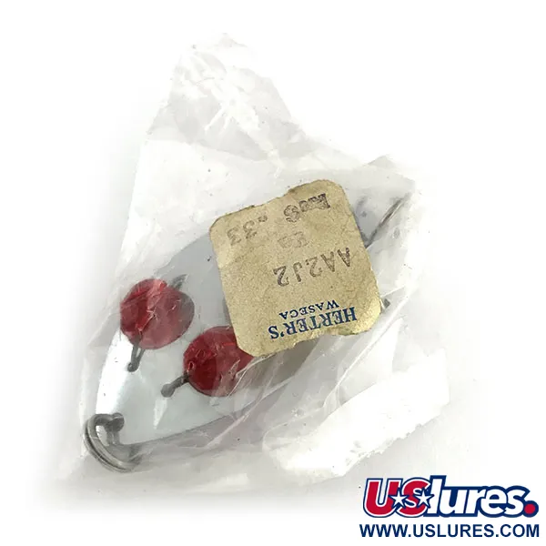  Herter's Glass eye spoon, нікель/червоний, 11 г, блесна коливалка (колебалка) #8987