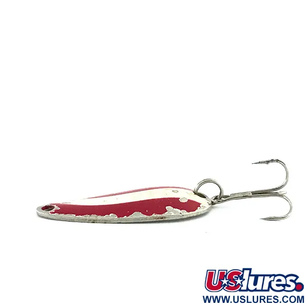 Worth Chippewa Steel Spoon, червоний/білий/нікель, 5 г, блесна коливалка (колебалка) #9012