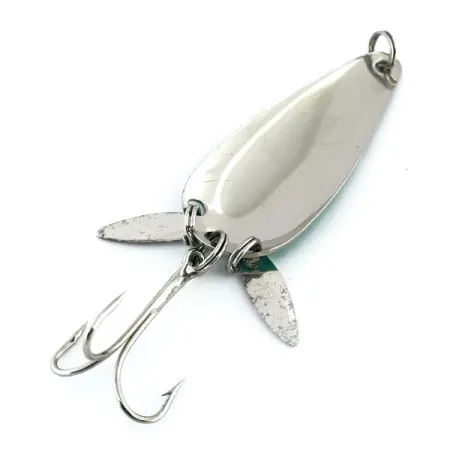 Marathon з пелюстками, нікель/зелений, 12 г, блесна коливалка (колебалка) #9023