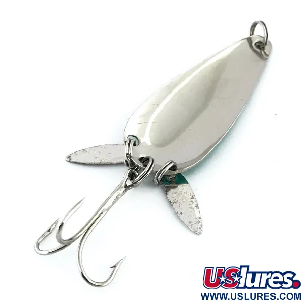  Marathon з пелюстками, нікель/зелений, 12 г, блесна коливалка (колебалка) #9023