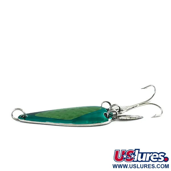  Marathon з пелюстками, нікель/зелений, 12 г, блесна коливалка (колебалка) #9023