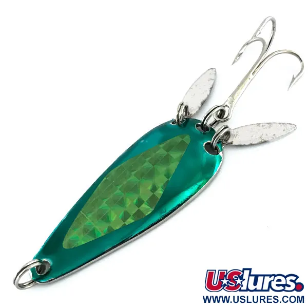  Marathon з пелюстками, нікель/зелений, 12 г, блесна коливалка (колебалка) #9023