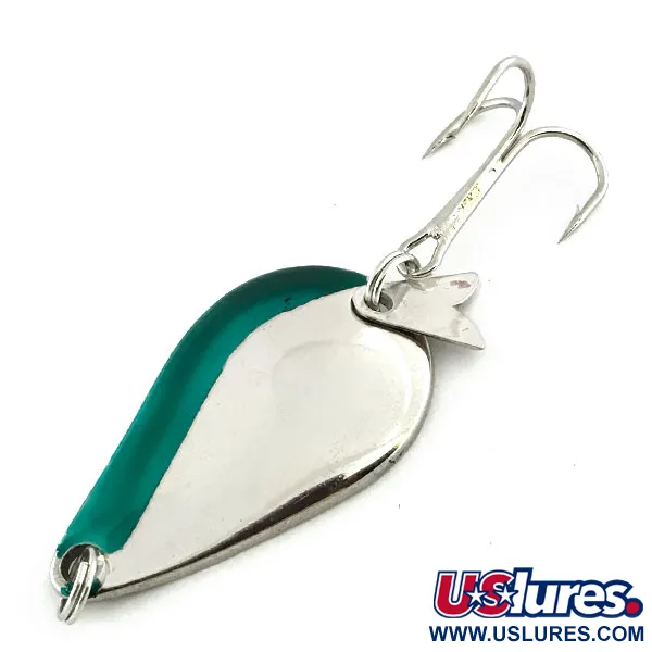 Acme K.O. Wobbler, нікель/зелений, 7 г, блесна коливалка (колебалка) #9028