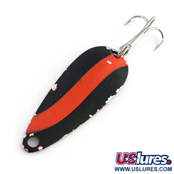 Worth Chippewa Steel Spoon, чорний/яскраво-червоний/нікель, 6 г, блесна коливалка (колебалка) #9043
