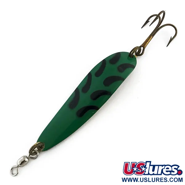 Luhr Jensen Krocodile DIE #4, зелений/латунь, 14 г, блесна коливалка (колебалка) #9055