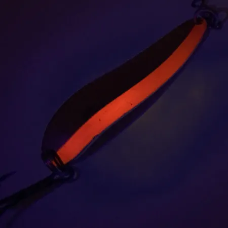 Luhr Jensen Krocodile DIE #4 UV (світиться в ультрафіолеті), мідь/помаранчевий, 14 г, блесна коливалка (колебалка) #9057