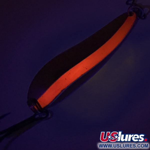  Luhr Jensen Krocodile DIE #4 UV (світиться в ультрафіолеті), мідь/помаранчевий, 14 г, блесна коливалка (колебалка) #9057