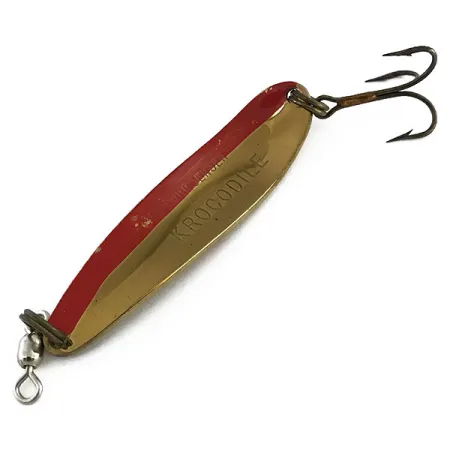 Luhr Jensen Krocodile DIE #4, латунь/червоний, 14 г, блесна коливалка (колебалка) #9058
