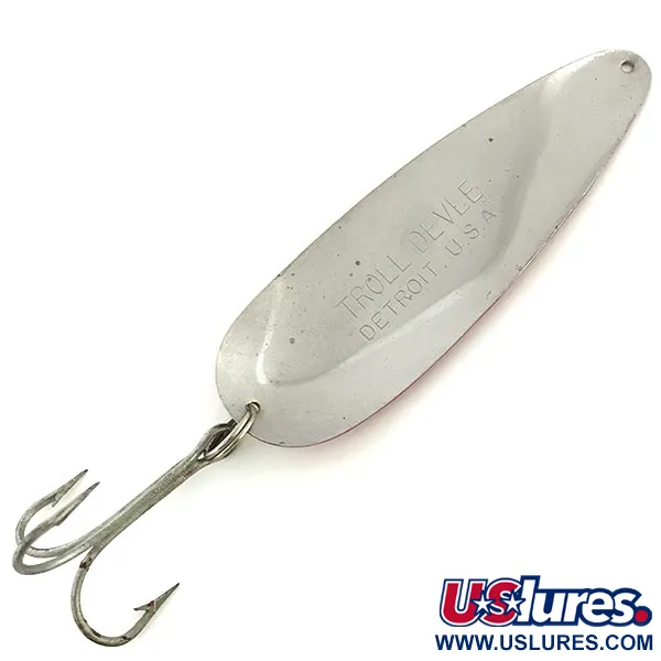 Eppinger Dardevle Trolldevle, червоний/білий/нікель, 40 г, блесна коливалка (колебалка) #9063